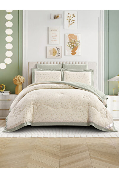 Doona 6Pcs King Comforter Set – Fits 200×200cm Bed Reversible Printed with So...