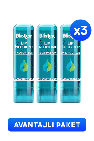 Blistex Uzun Süreli Nemlendirici Dudak Bakımı Lip Infusions Hydration 3,7g X3...