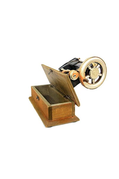 Skygo Dekoratif Metal Dikiş Makinesi Kutulu Biblo Hediyelik