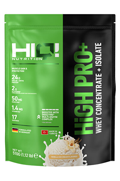 HIQ NUTRITION HIQ High Pro+ 510gr VANILLA ICE CREAM FLAVORED