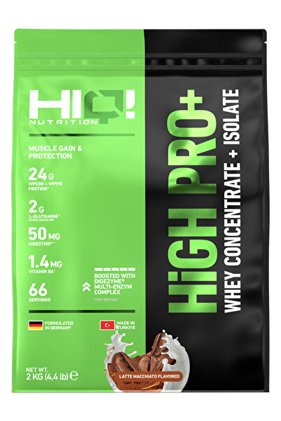HIQ NUTRITION HIQ High Pro+ 2 Kg LATTE MACCHIATO FLAVORED