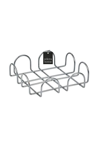 Edora Home Mat Gümüş 18 Cm Peçetelik Büyük Boy Peçete Standı Kafe Restoran Otel Paslanmaz Metal