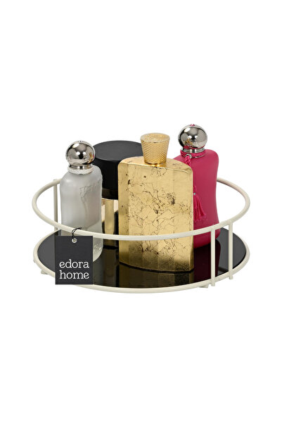 Edora Home Organizator de baie bej, bijuterii cosmetice, parfum, prosop, orga...