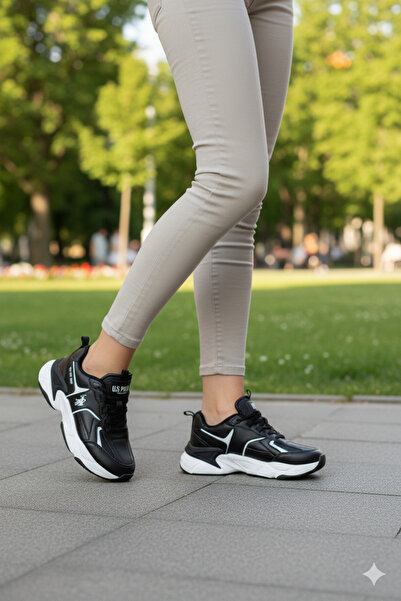 U.S. Polo Assn. Μαύρα άνετα παπούτσια sneaker