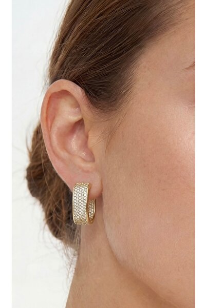 FLORA ATELİER AVEN KÜPE. RODYUM KAPLAMA. KARARMAZ PİRİNÇ. ÜST KALİTE