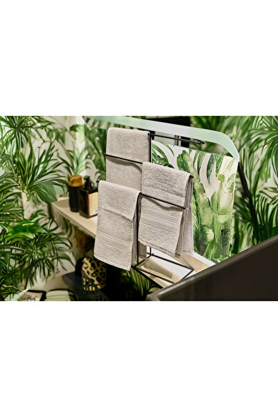 Edora Home حامل مناشف أسود غير لامع مكون من 6 أقسام - حامل ومنظم مسبحة، مصنوع...