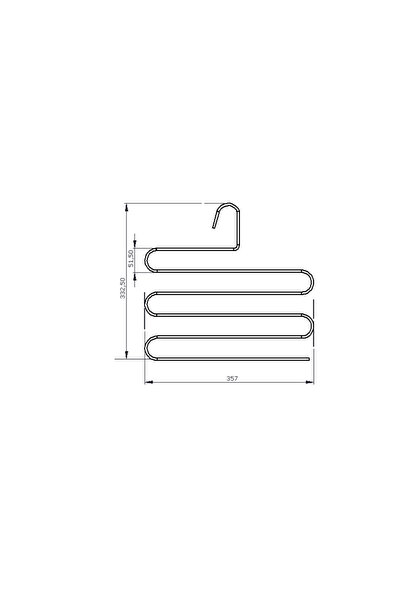 Edora Home Mat Gold 5 Katlı Pantolon Askılığı Dolap İçi Elbise Şal Eşarp Askılık Paslanmaz Metal