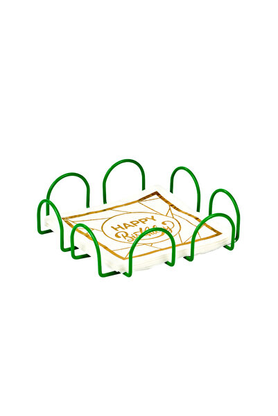 Edora Home Zeleni kvadrat, salveta veličine 18 cm - metalna rđa, za kafiće, r...