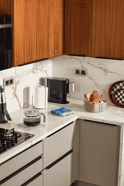 Edora Home 4-Piece Matte Silver Serving Presentation Set Napkin Holder Paper ...