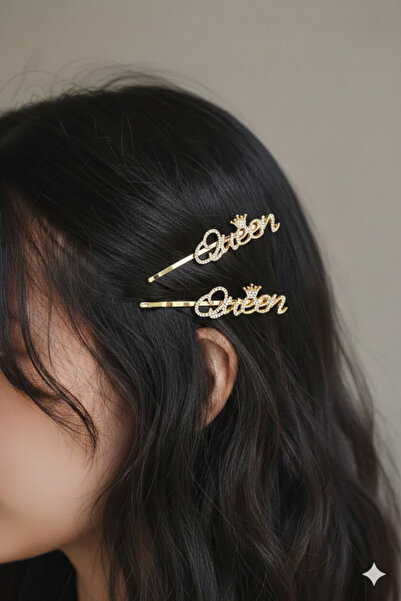 PETEK AKSESUAR 2 ADET TAŞLI QUEEN YAN TEL TOKA