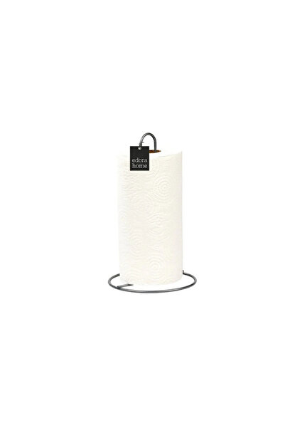 Edora Home حامل مناديل ورقية عمودي فضي قياسي وكبير الحجم متوافق مع حامل منادي...