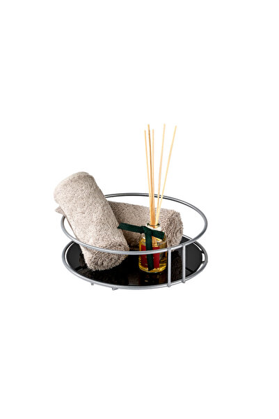 Edora Home Organizator de baie argintiu pentru cosmetice, bijuterii, parfumur...