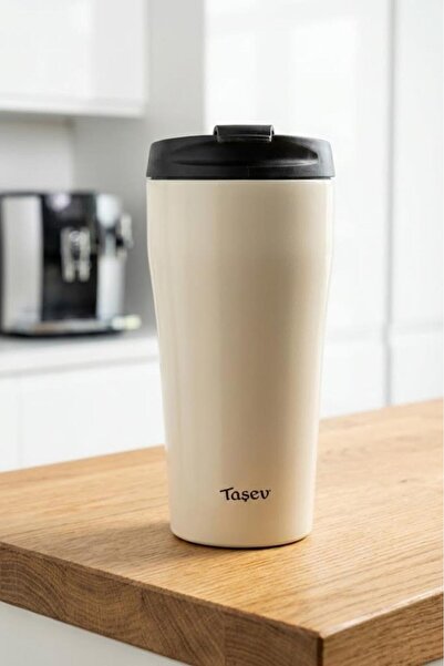 Taşev Bambum Pira - Cream Thermos Cup 400 ml
