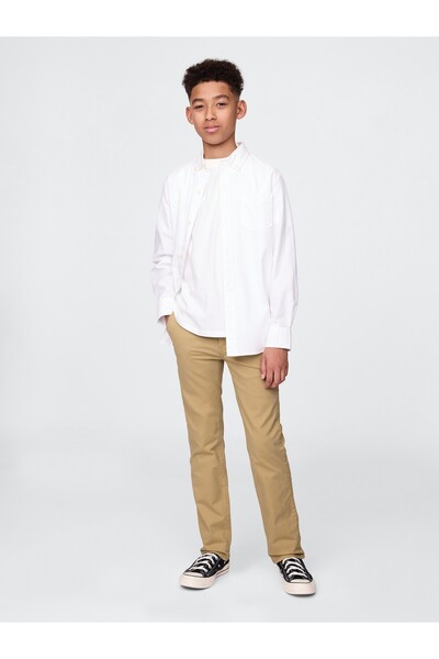 GAP Erkek Çocuk Açık Kahverengi Khaki Washwell™ Pantolon