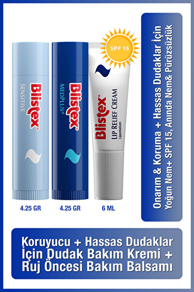 Blistex Med Plus Stick Sensitive Lip Relief Cream Spf15