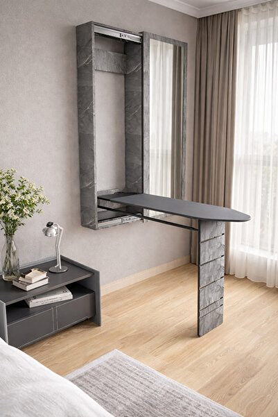 moka park avm Aynalı Kapaklı Katlanır Duvara Monte Pratik Açılır Kapanır Dola...