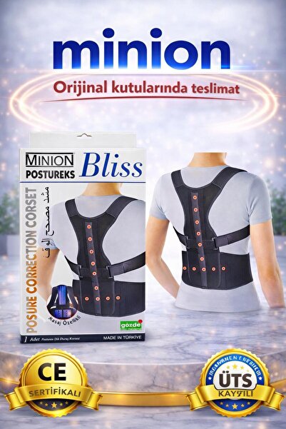 Minion Postureks Upright Posture Corset - Back Massage and Silicone Armpit - ...