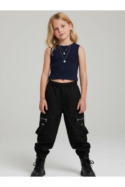 Zekids Детски памучен топ с връзки