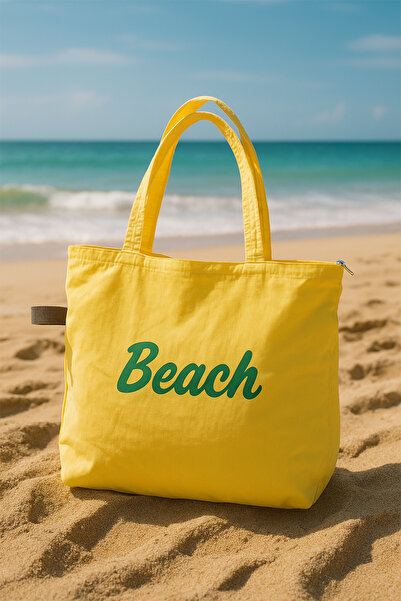 Ecrou Beach Baskılı Omuz Çantası