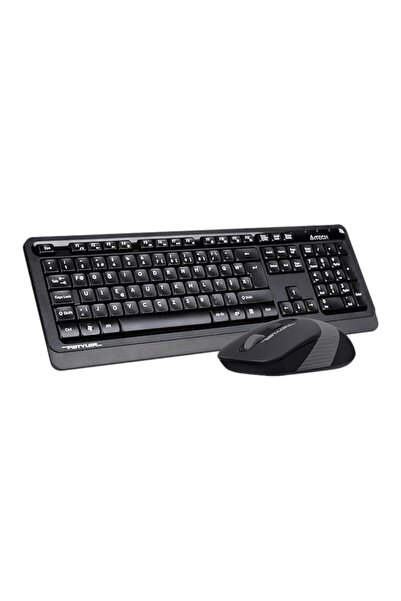 A4 Tech A4Tech FG1010 Gri Q Kablosuz Klavye Mouse Set 2.4GHz – Sessiz Tuşlar,...
