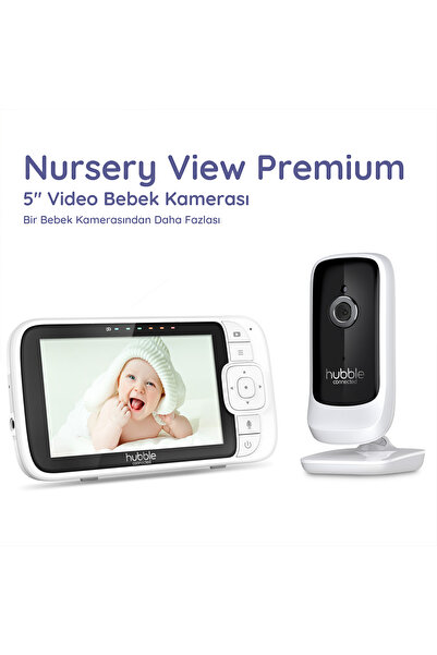 Hubble Nursery View Premium 5’’ Dijital Ekranlı Bebek Kamerası
