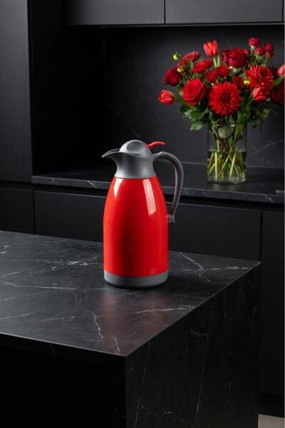 Bambum Aspira - Çelik Termos Kırmızı 2 Litre