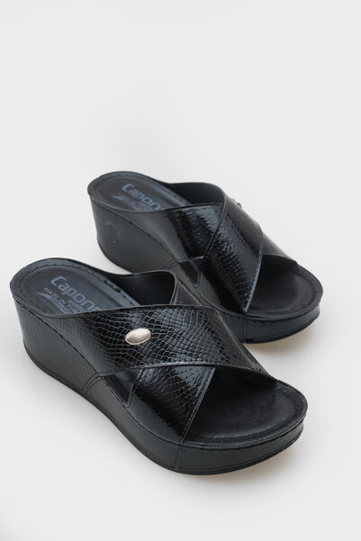 Capone Outfitters Anatomisch weiche, bequeme Mutterhausschuhe mit Keilabsatz