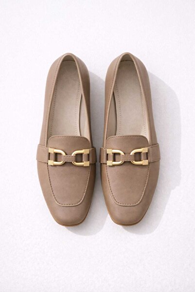 Slipcat Ženske cipele sa dvostrukim okom Sa detaljem kopče Baletanke Lagan ud...