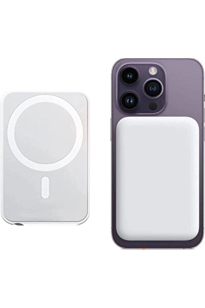 Teknolojimburada Maafe Powerbank(Battery) Yapışkan-Mıknatıslı 5000mAh Standlı...