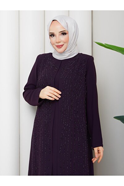 ESLEMNUR Dress rain stone mother's dress