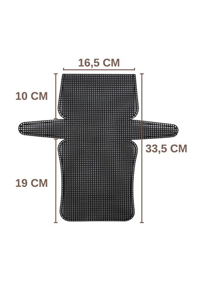 SENSY Plastik Siyah Çanta Kanvası 16,5 Cm - 33,5 Cm