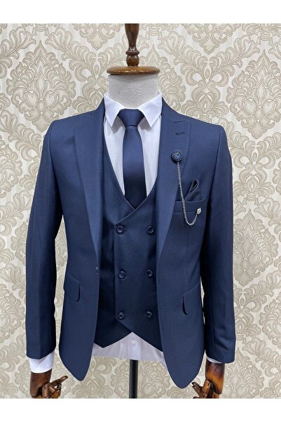 AtlasGiyim Costum cu vestă slim fit