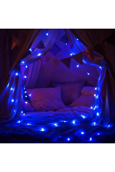 Elz Lazer Peri Led 3 Metre Mavi Pilli