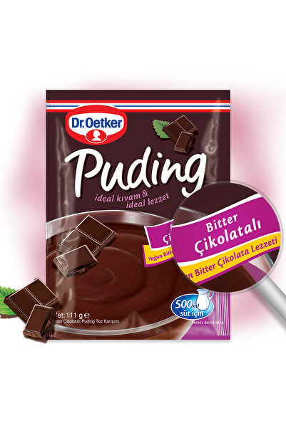 Dr. Oetker Puding Bitter Çikolatalı 12'li