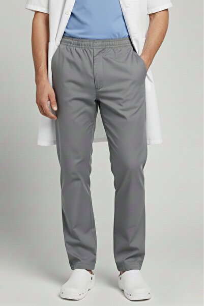 DENİZ İŞ Ανδρικό ελαστικό παντελόνι αλπακά - Γκρι