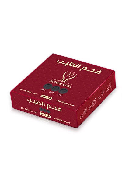 ALTEEB COAL فحم الطيب - فحم بخور فاخر سريع الأشتعال - 40 قرص ( جامبو )