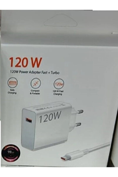 RAHMİS STORE Genel Markalar Type-c 120w (WATT) Turbo Hızlı Şarj Aleti Adaptör...