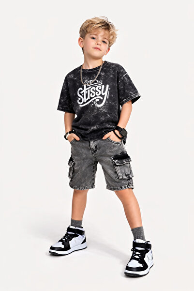 RAPAPA Male Child Holiday Bottom Top Shorts Suit 3050