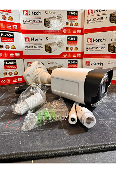 Midcom J-TECH JT-9070 5MP SESLİ IP Bullet 12 LED PoE 3.6MM Network Kamera Gece-Gündüz Renkli Görüntü