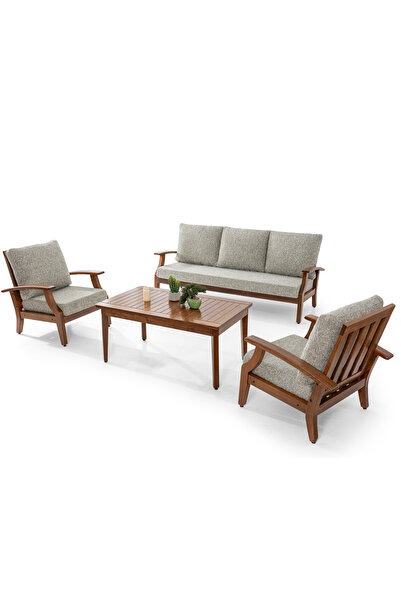 YASÜ Balkon Bahçe Teras Takım Mobilya Oturma Grup Sandalye Berjer Kanepe Yeşi...