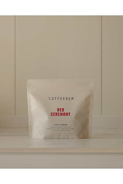 Coffeerem حفل أحمر 250 جرام قهوة اسبريسو وفلتر