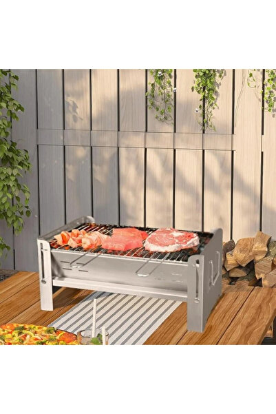 Genel Markalar Katlanır Mangal, Paslanmaz Çelik, Barbekü Kömür Mangalı, Izgar...