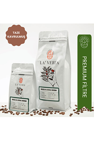 Laveria Brezilya Dona Nanem Filtre Kahve Çekirdeği %100 Arabica Natural İşlem...