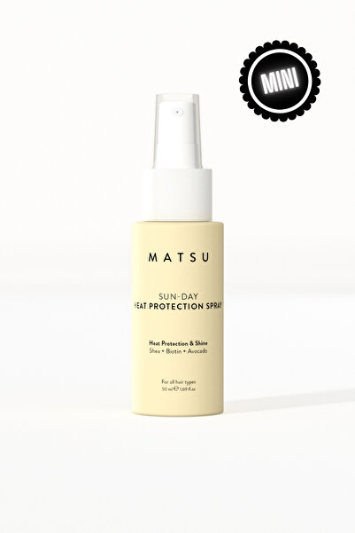 MATSU Sun Day Isı ve Güneş Koruyucu Saç Spreyi 50 ml | Seyahat Boy 232°C Isı ...