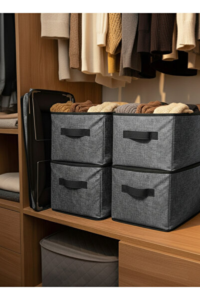 SER&YAT 4 броя стоманени органайзери за шкафове 45x25x20 Рафтове за подреждан...