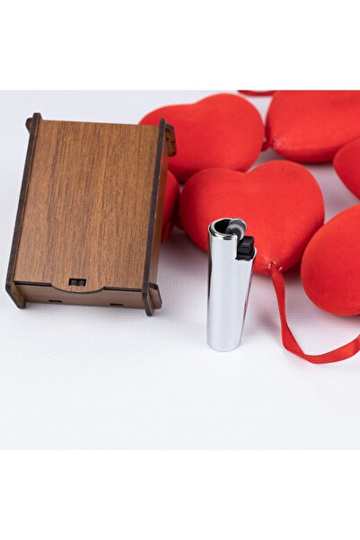 Clipper Gri Clıpper Ahşap Kutulu Çakmak