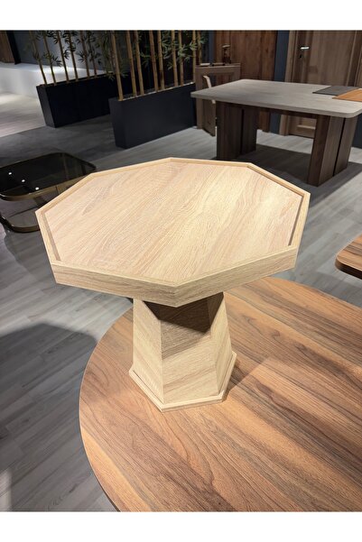 Lisso Palermo Piramit Yan Sehpa Meşe   50x50  H:51