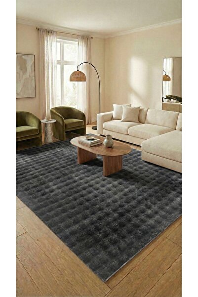 dekozer Puffy Bubble Antrasit Halı Ve Yolluk | Ekstra Yumuşak, Kaymaz, Yıkana...