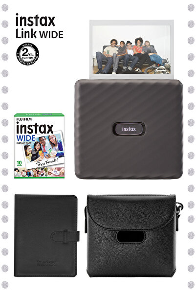 Fujifilm Instax Wide Link Gri Akıllı Telefon Yazıcısı Ve Hediye Seti 2