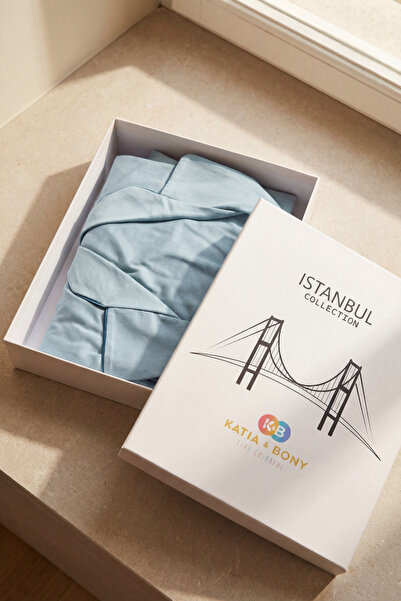 Katia&Bony Men's Istanbul Series Throat Bridge Patterned Premium Boxed Pajama...